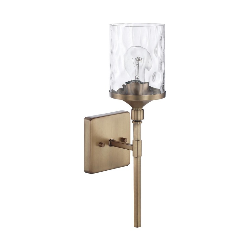 Capital Lighting 628811AD-451 Colton 1 Light Sconce Aged Brass