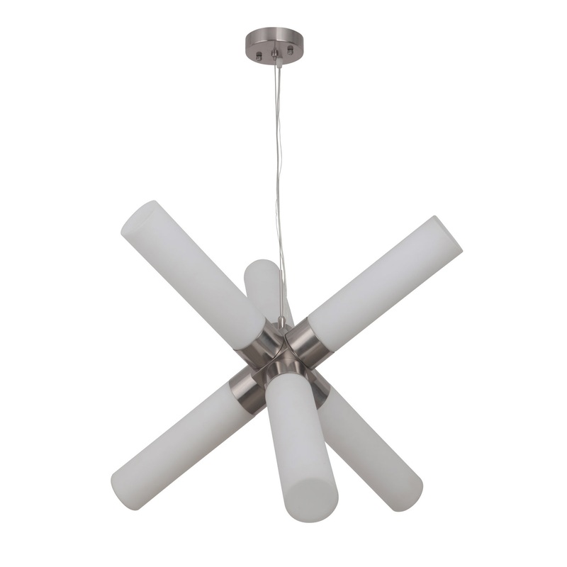 Craftmade P811PLN6 Six Light Mini Pendant Polished Nickel (Discontinued)