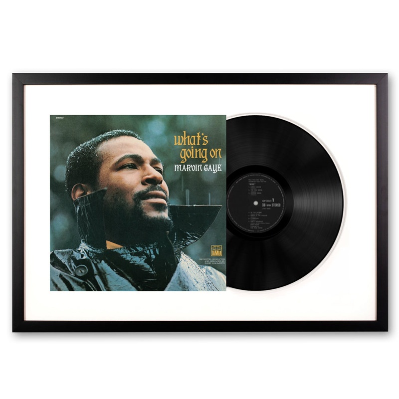 Framed Marvin Gaye What’s Going On – Vinyl Album Art