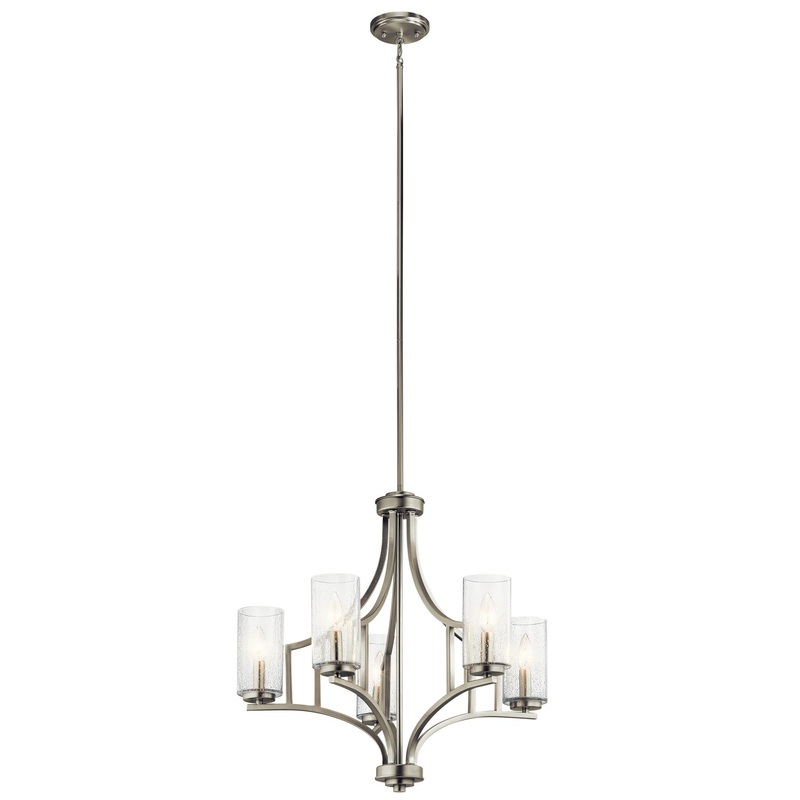 Kichler 44072NI Five Light Chandelier, Brushed Nickel