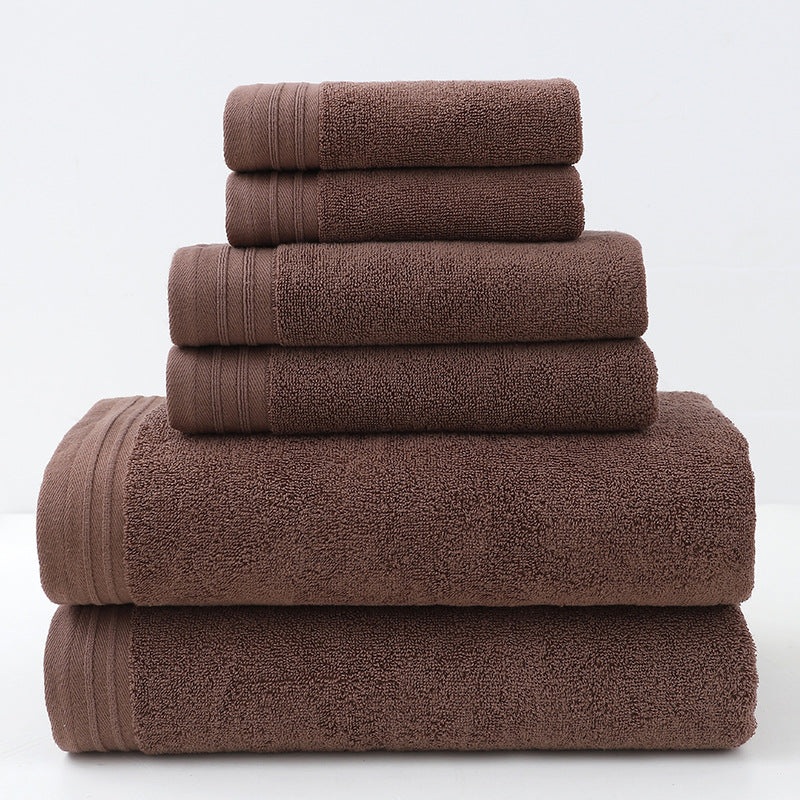 Luxury Combed Cotton Towel Collection – Highly Absorbent, Soft & Durable for Bath, Hand, and Face(Dark brown)