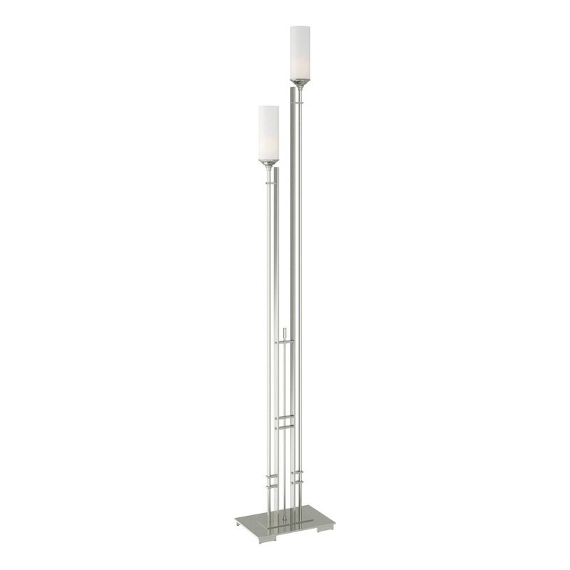 Metra Twin Tall Floor Lamp Sterling