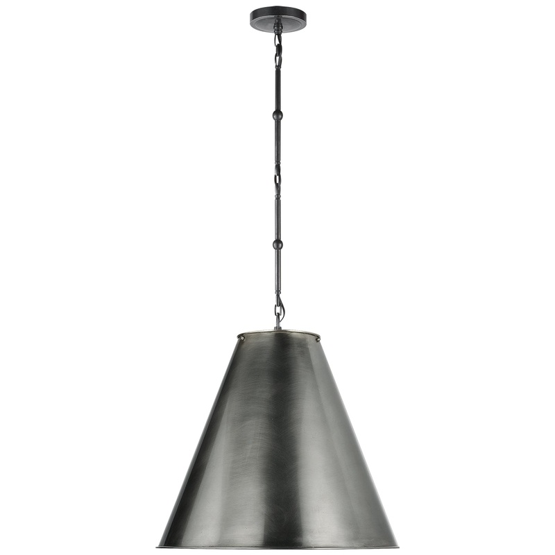 One Light Pendant from the Goodman Collection in Bronze Finish by Visual Comfort Signature