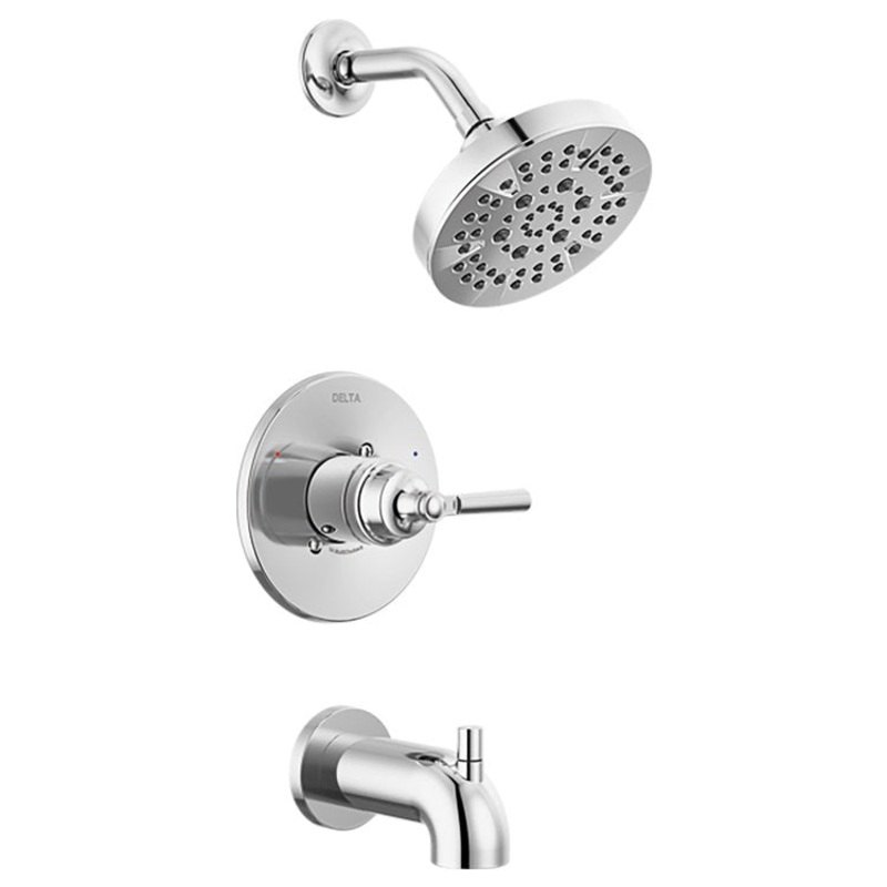 Tub and Shower Trim Monitor Saylor 14 Series 1 Lever Chrome WaterSense ADA 1.75 Gallons per Minute
