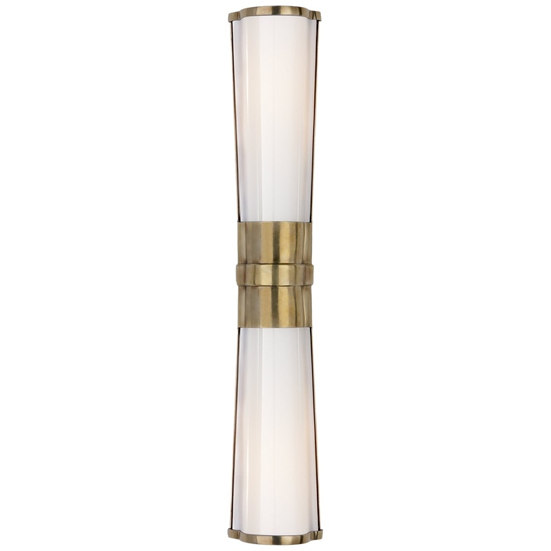 Two Light Wall Sconce from the Carew Collection in Antique-Burnished Brass Finish by Visual Comfort Signature