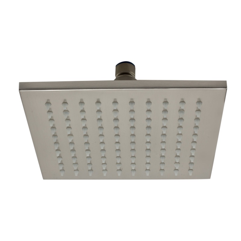 ALFI brand LED8S-BN Brushed Nickel 8″ Square Multi Color LED Rain Shower Head