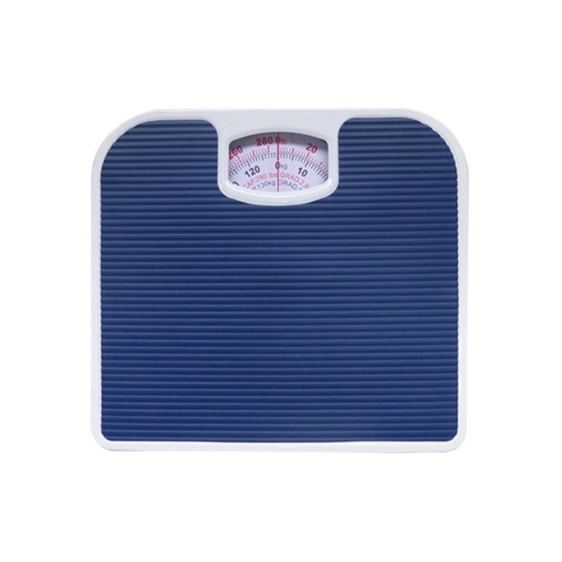 Blue Classic Mechanical Bathroom Scale – Battery-Free Analog Body Weight Scale with Non-Slip Platform