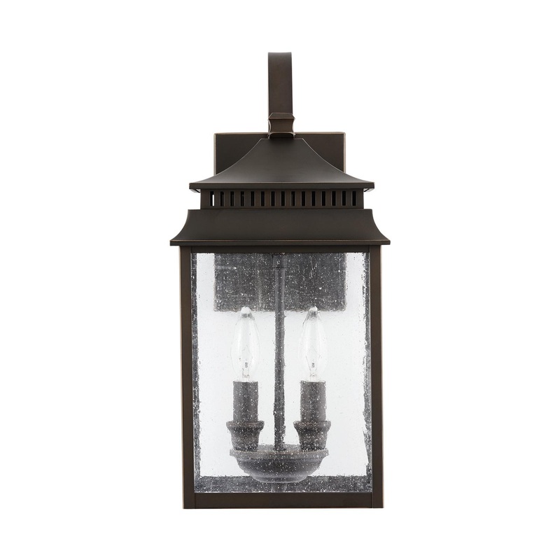 Capital Lighting 936921OZ Sutter Creek 2 Light Outdoor Wall Lantern Oiled Bronze