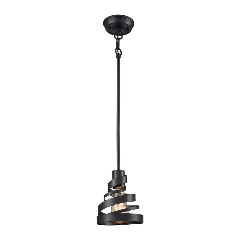 ELK Home 65181/1-LA Zabrina One Light Mini Pendant Oil Rubbed Bronze