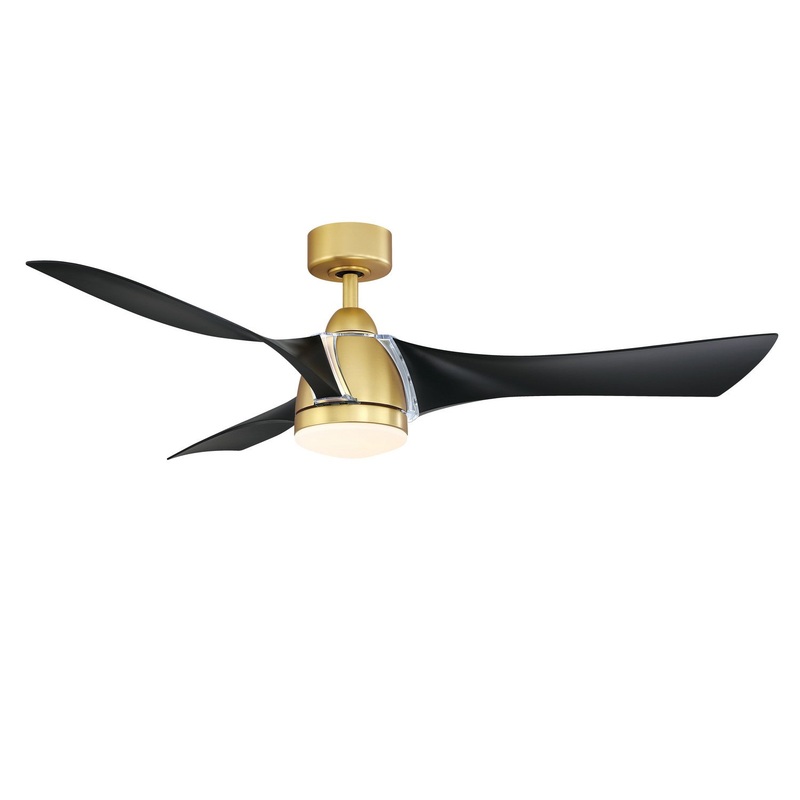 Fanimation FPD6858BSBL Klear 56″ Ceiling Fan Brushed Satin Brass