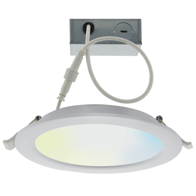 LED Downlight in White Finish by Satco