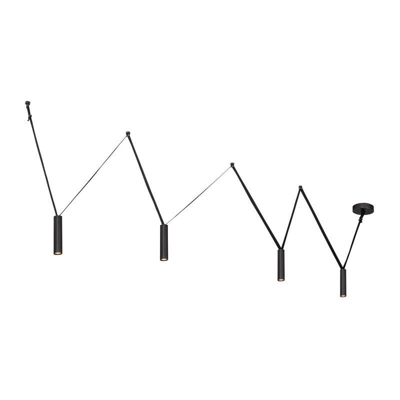 LED Linear Pendant from the Mason Collection in Urban Bronze Finish by Kuzco Lighting