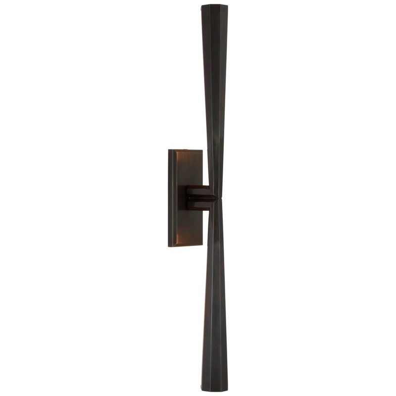LED Wall Sconce from the Galahad Collection in Bronze Finish by Visual Comfort Signature