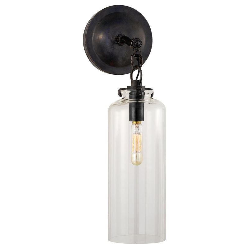 One Light Wall Sconce from the Katie Cylider Collection in Bronze Finish by Visual Comfort Signature