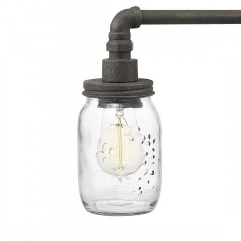 Quoizel SQR8604RK Squire Bath fixture 4 light rustic black Bath Light