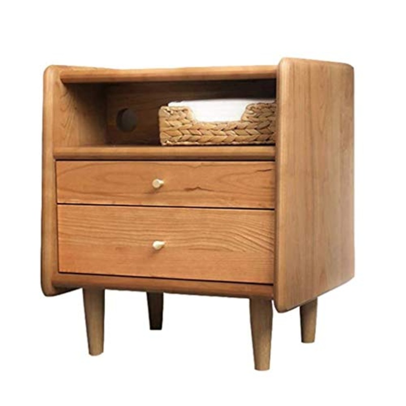 YWSZJ Legno Solido Comodino, Moderna Rettangolare Comodino Laterale di caff dell’estremit Accent Tavolo, Mobile con cassetto for archiviazione