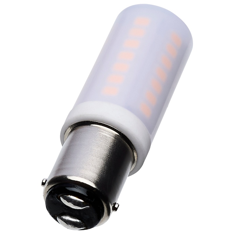 5 Watt T6 LED – Frost Finish – DC Base – 3000K – 120 Volt Light Bulb by Satco