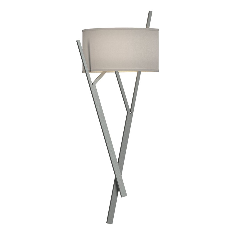Arbo Sconce Vintage Platinum Flax Shade (SE)