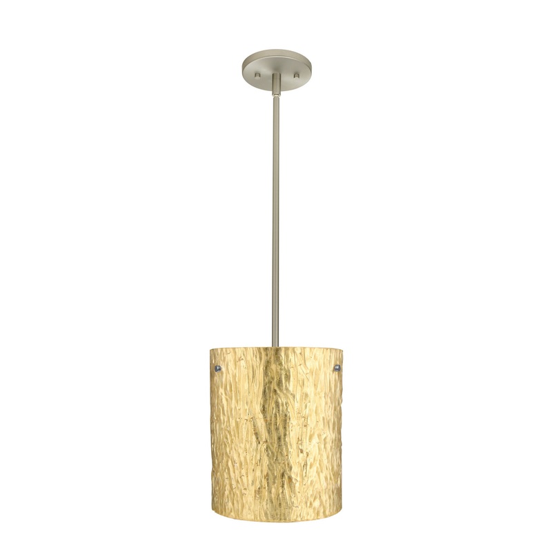 Besa 1TT-4006GS-SN Tamburo One Light Pendant Satin Nickel