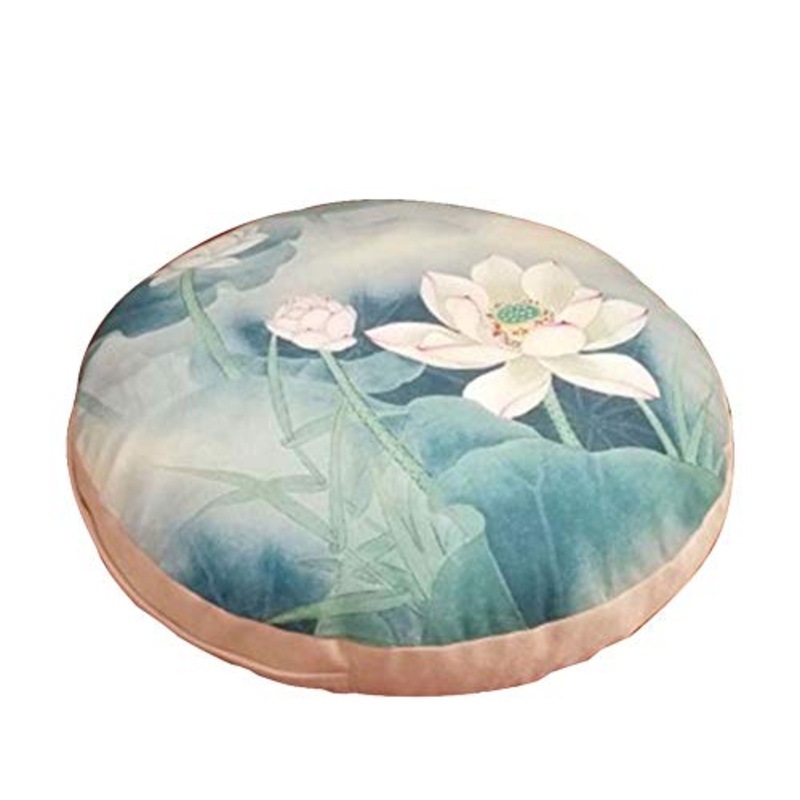 Black Temptation Cuscino Sedile Rotondo Giapponese, Cuscino futon Tatami, Pouf da Terra [Loto]