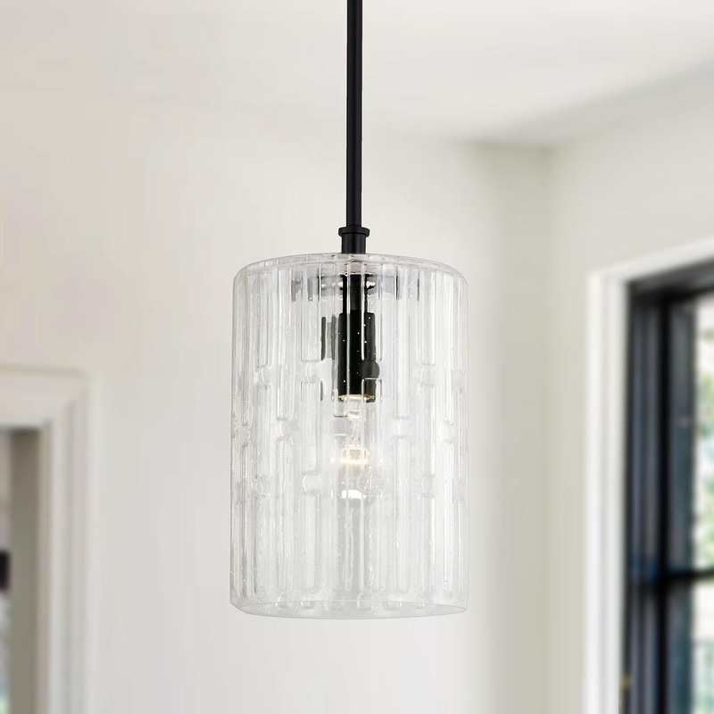 Capital Lighting 341311MB Emerson 1 Light Pendant Matte Black