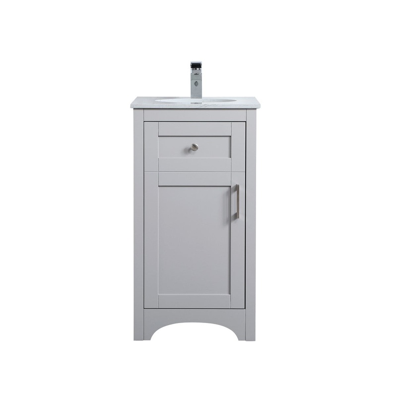 Elegant Lighting VF17018GR moore Single Bathroom Vanity Grey