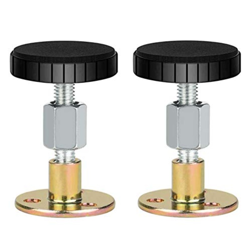 Gativs 2 pezzi Supporti Regolabili per Letto Giroletto Regolabile Anti-Shake Filettato Telaio Letto Supporto Telescopico Letto Testata Stabilizzatore,per Armadi Divani Letto,3064mm