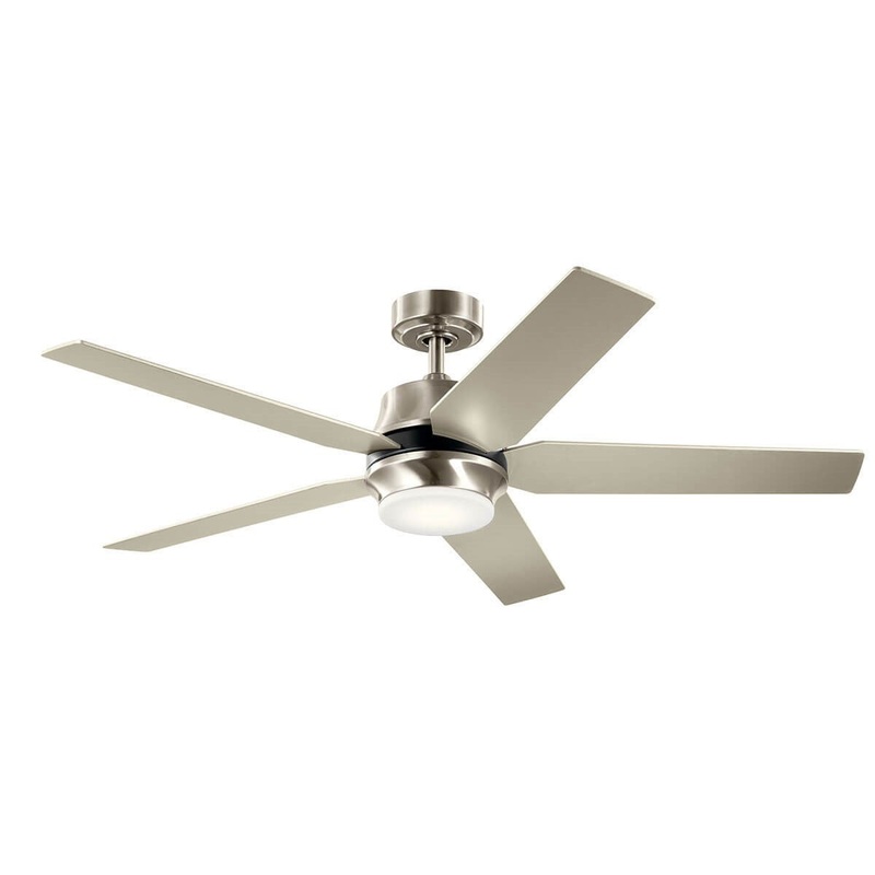 Kichler 300059BSS 52″ Ceiling Fan, Brushed Stainless Steel