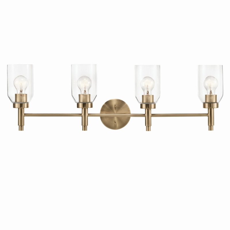 Kichler 55186CPZ Four Light Vanity, Champagne Bronze