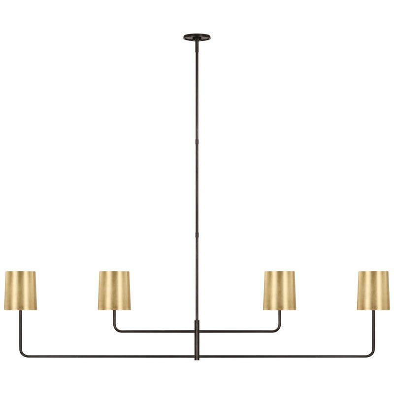 LED Chandelier from the Go Lightly Collection in Bronze Finish by Visual Comfort Signature