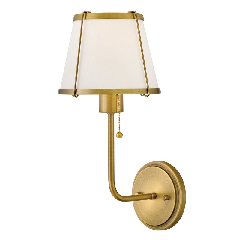 LED Wall Sconce from the Clarke Collection in Lacquered Dark Brass Finish by Hinkley