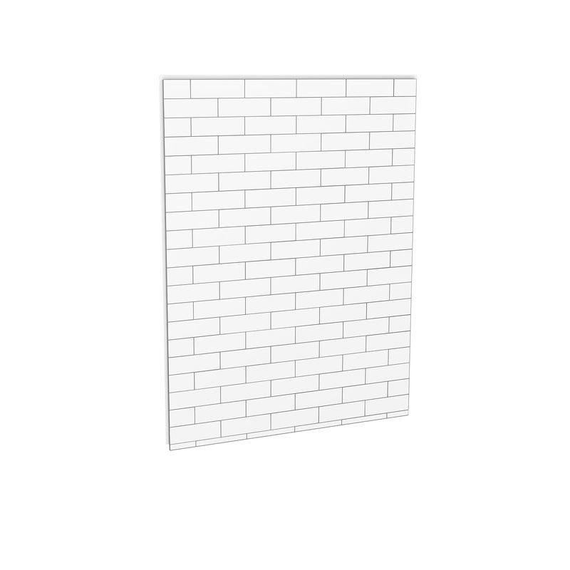 MAAX 103422-301-526 Utile 60 in. Composite Direct-to-Stud Back Wall in Metro Tux