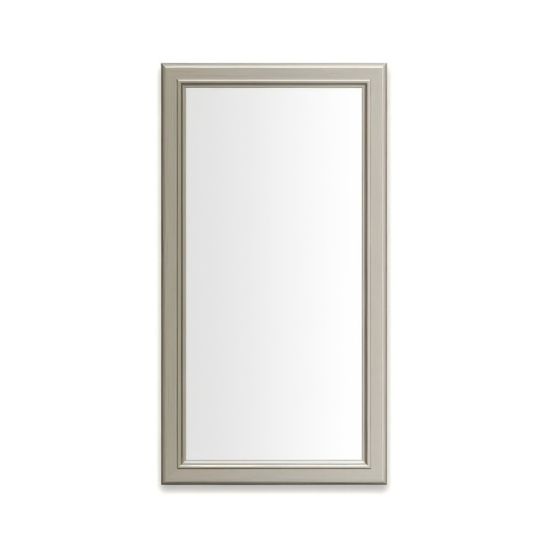 Medicine Cabinet Main Line 16 x 30 Inch 1 Doors Framed Mirror Nickel Flat Top Bryn Mawr Frame Slow Close Hinges 4 Inch