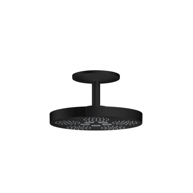 Showerhead One 280 2 Functions with Ceiling Connector Matte Black 11-1/8 Inch 1.75 Gallons per Minute PowderRain Rain