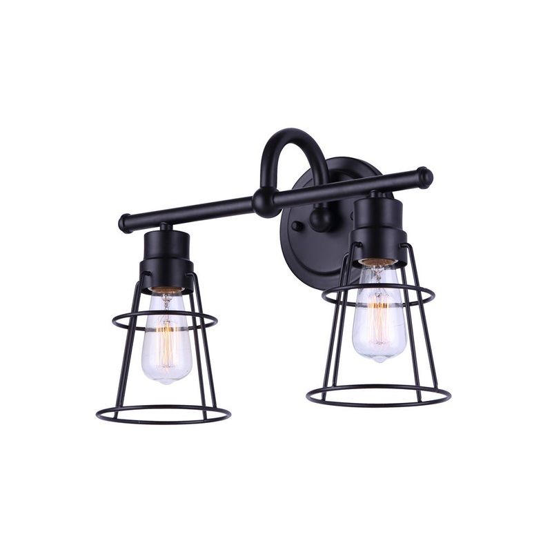 Canarm IVL1053A02BK Dree Two Light Vanity Black (Discontinued)