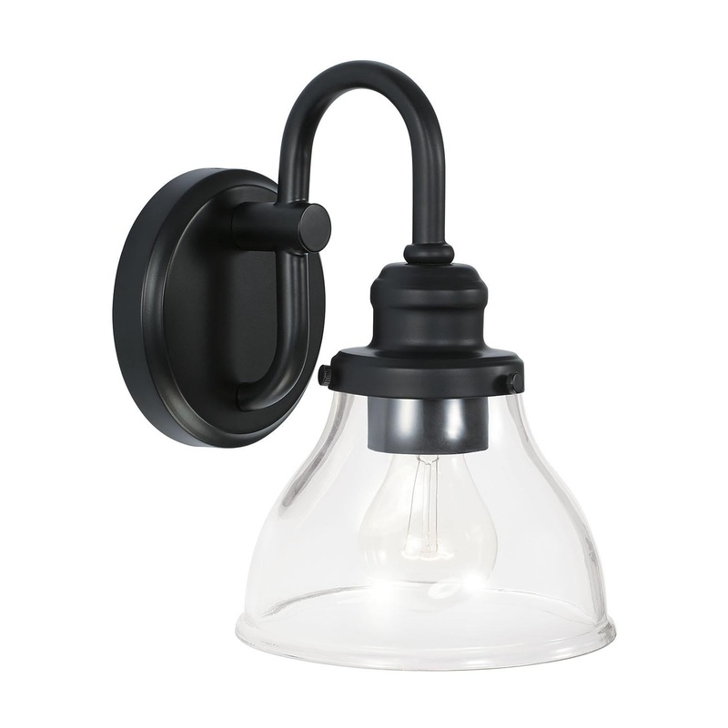 Capital Lighting 8301MB-461 Baxter 1 Light Sconce Matte Black