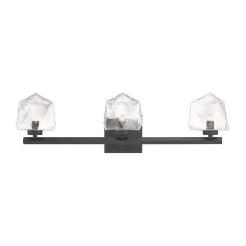 Castello 3-Light Bathroom Vanity Light Matte Black
