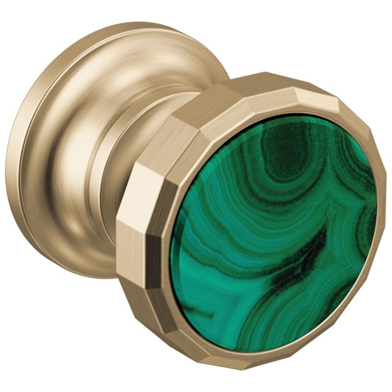 Handle Kit Beauclere 2 Wheel Brilliance Luxe Gold/Malachite Inlay for Wall Mount Lavatory Faucet