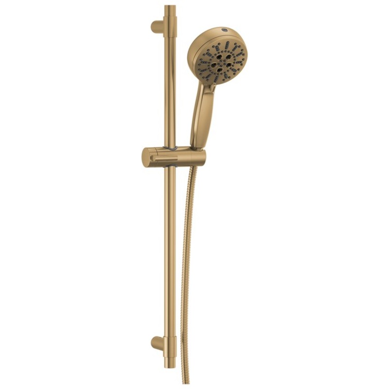 Handshower Universal Showering Lumicoat Champagne Bronze 7 Setting WaterSense 1.75 Gallons per Minute