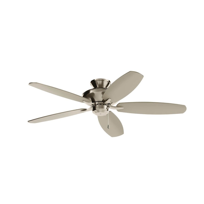 Kichler 330160BSS 52″ Ceiling Fan, Brushed Stainless Steel