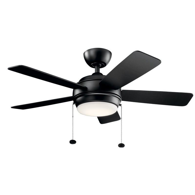 Kichler 330171SBK 42″ Ceiling Fan, Satin Black