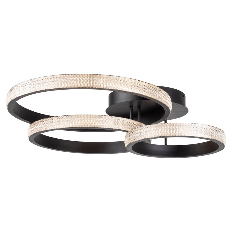 Nova Ceiling Semi Flush Light – Matte Black / 20.80