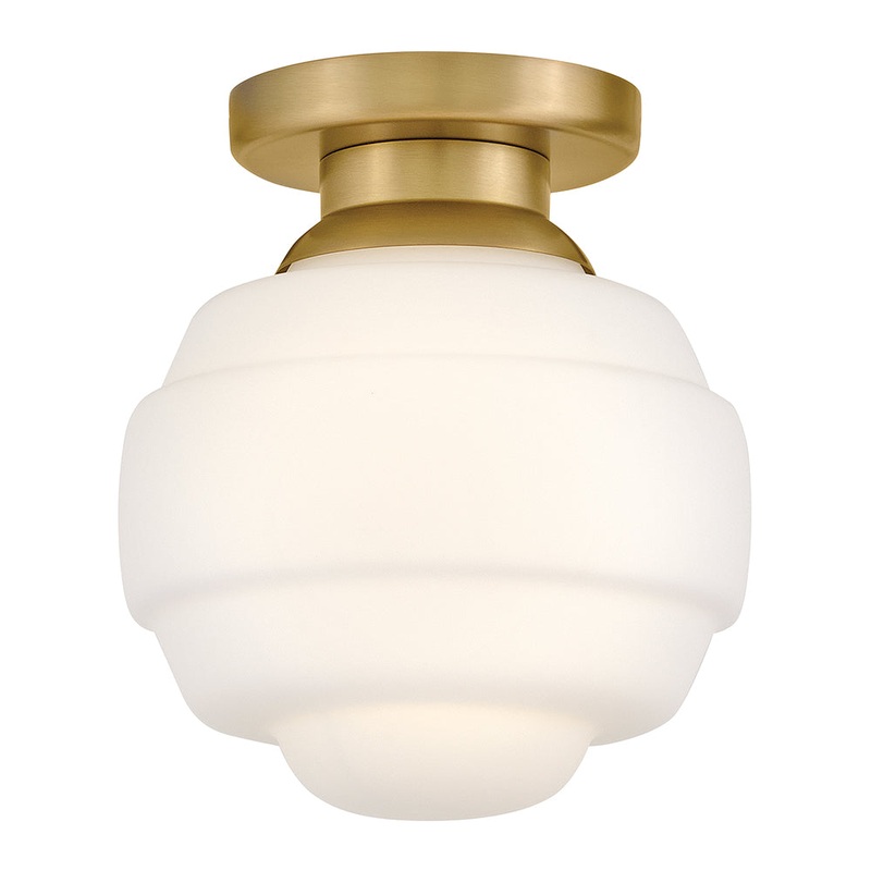Penny Extra Small Flush Mount Lacquered Brass