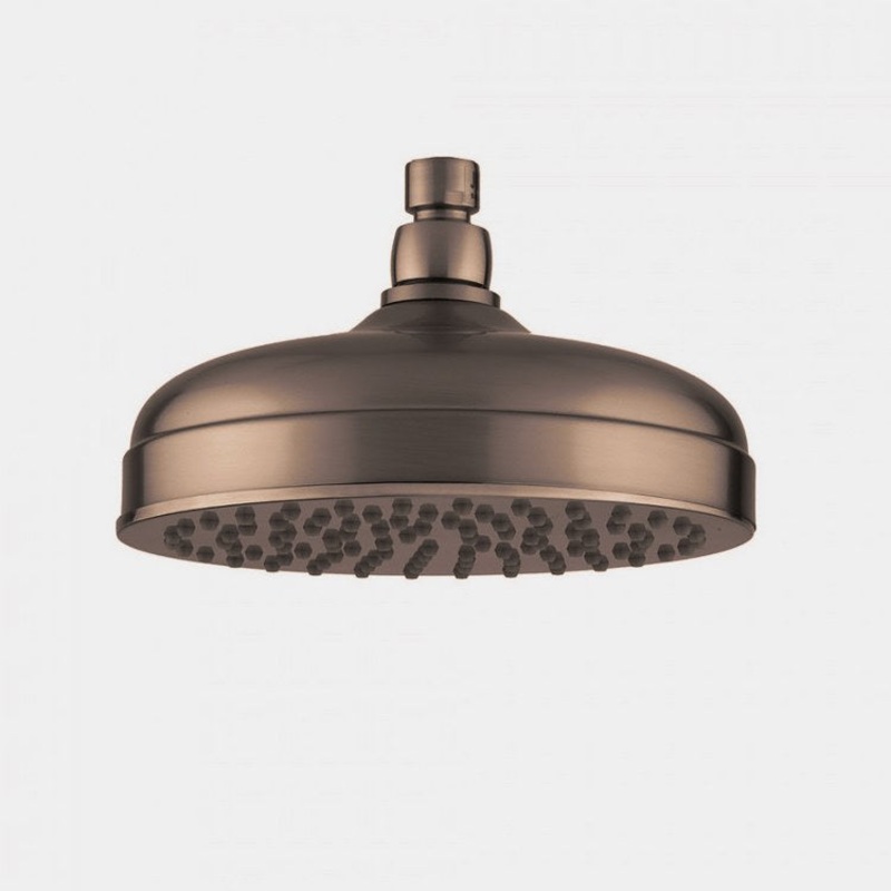 Showerhead Rain Machine 1 Function Extra Velocity Oil Rubbed Bronze 8 Inch 1.75 Gallons per Minute Full Rain/Easy Clean