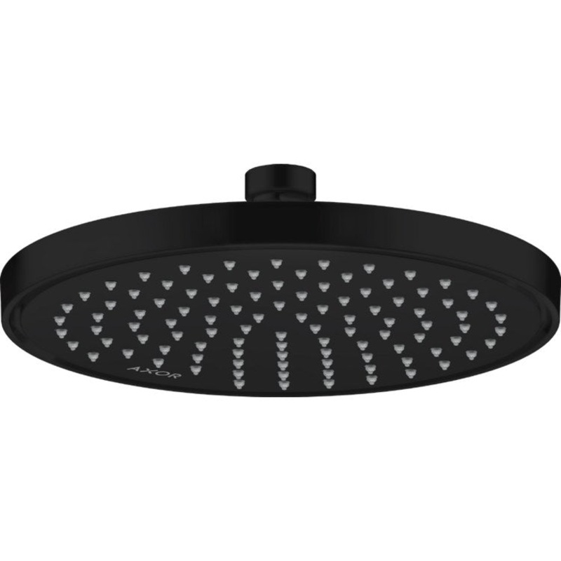 Showerhead ShowerSolutions 1 Function Matte Black 8-5/8 Inch 1.5 Gallons per Minute Rain