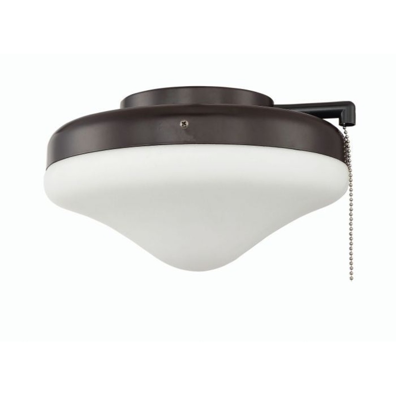 Craftmade ELK113-1OB-W Outdoor Bowl Light Kit LED Fan Light Kit Oiled Bronze (Discontinued)