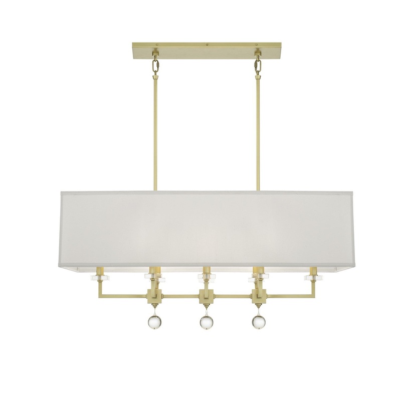 Crystorama 8109-AG Paxton Eight Light Chandelier Aged Brass