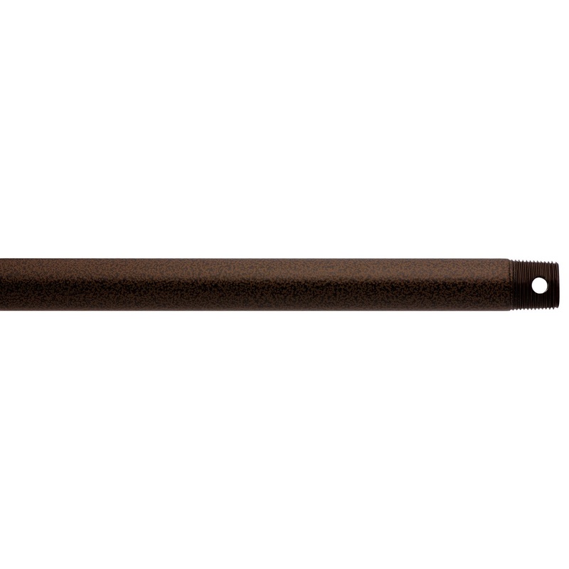 Kichler 360004TZP Fan Down Rod, Tannery Bronze Powder Coat