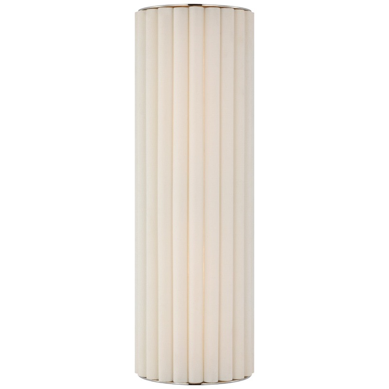 LED Wall Sconce from the Palati Collection in Polished Nickel Finish by Visual Comfort Signature