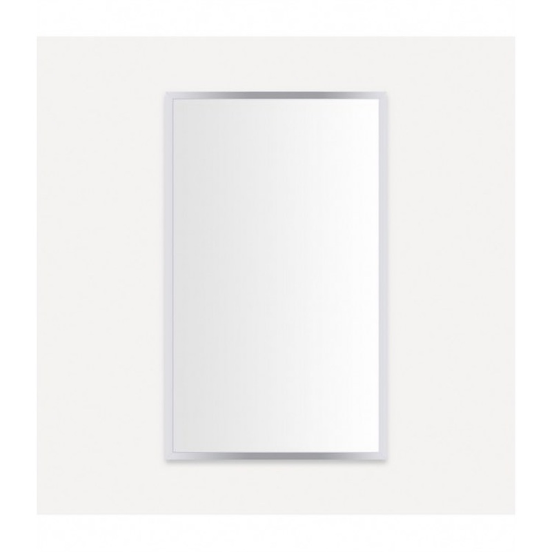 Medicine Cabinet Profiles 24W x 40H x 4D Inch 1 Doors Mirror Chrome Flat Top Reversible Non-Electric